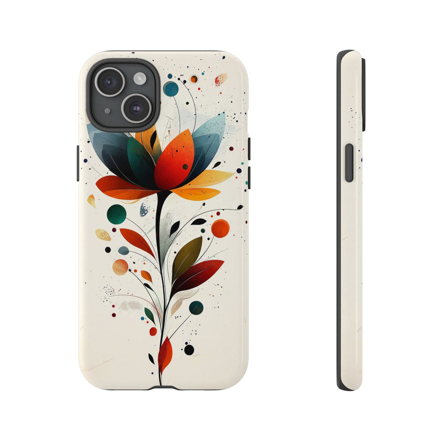 Celestial Petals – Abstract Floral Burst Phone Case for iPhone, Pixel & Samsung