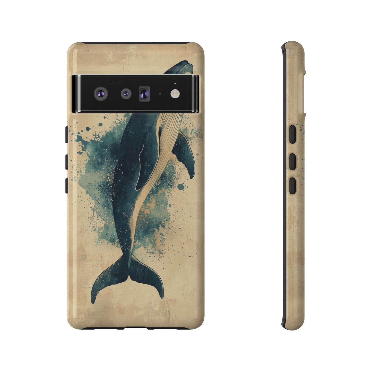 Ocean Majesty: Watercolor Whale Case for iPhone, Samsung & Pixel