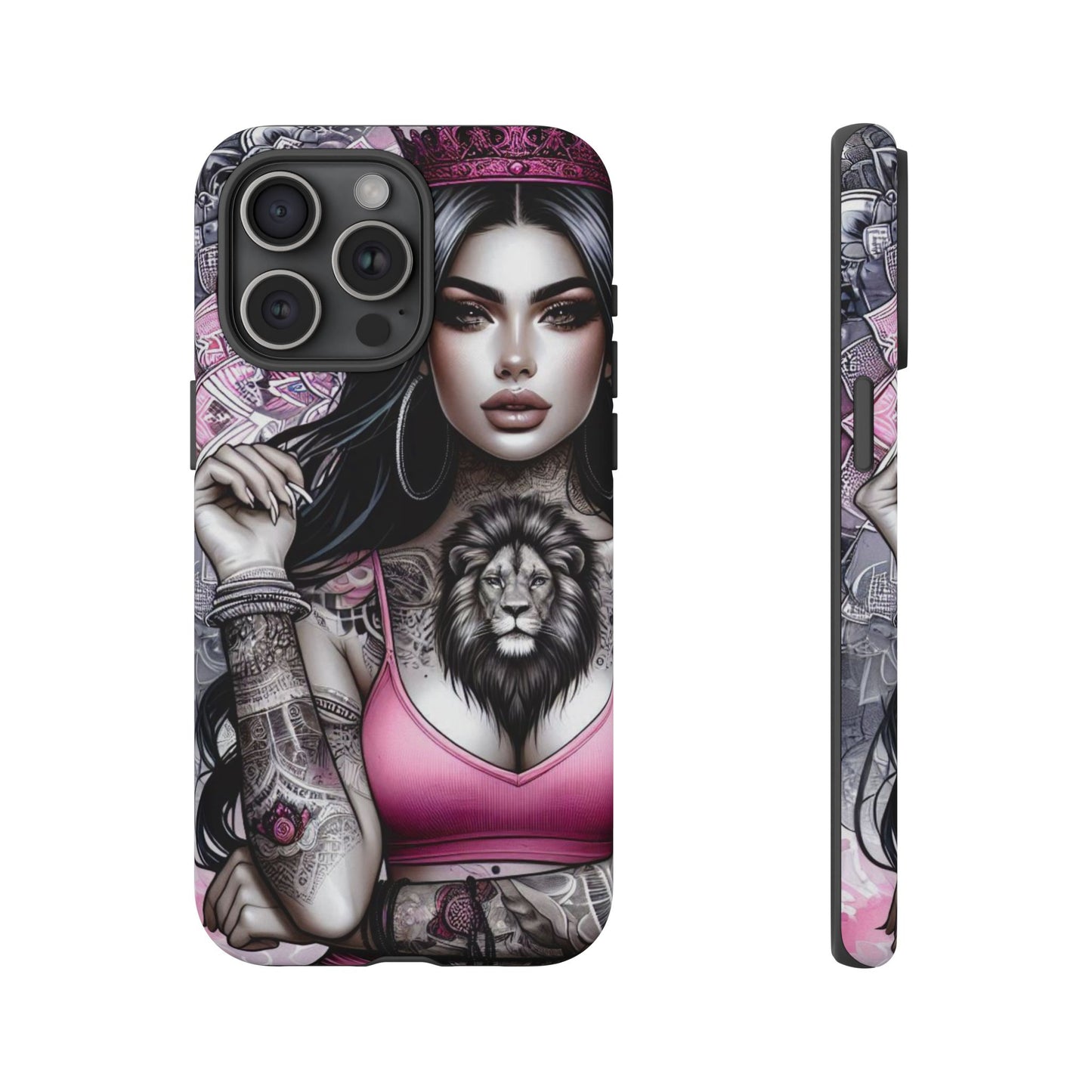 Queen of the Jungle – Regal Tattooed Goddess Mobile Cover