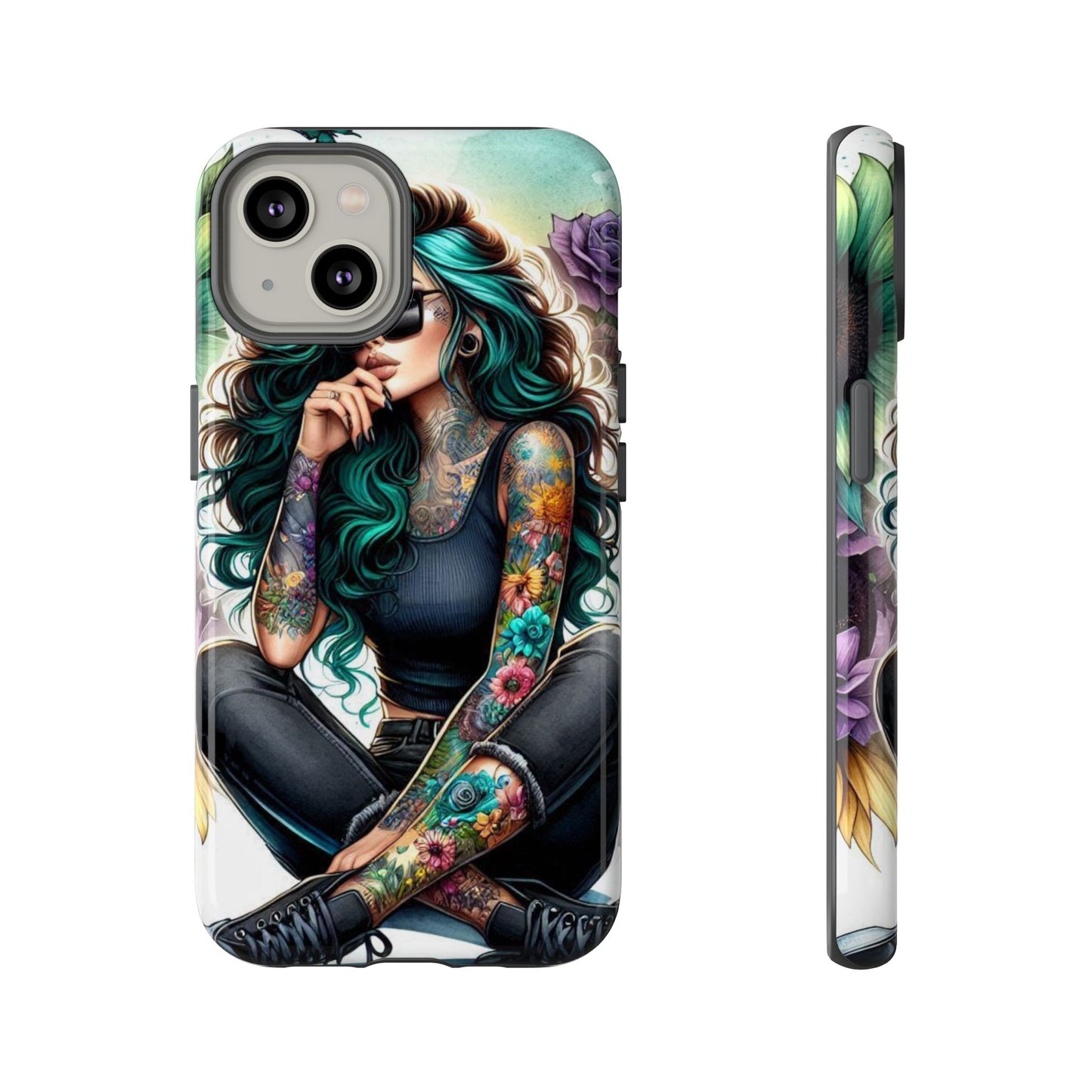 Urban Wildflower – Edgy Tattooed Beauty Mobile Cover