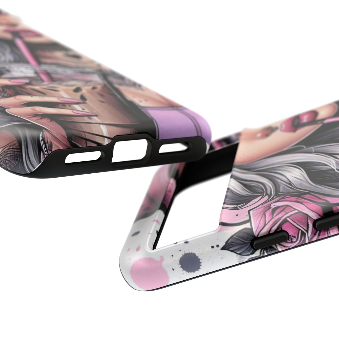 Pink Aesthetic Rebel – Iced Coffee & Inked Beauty Mobile Cover
