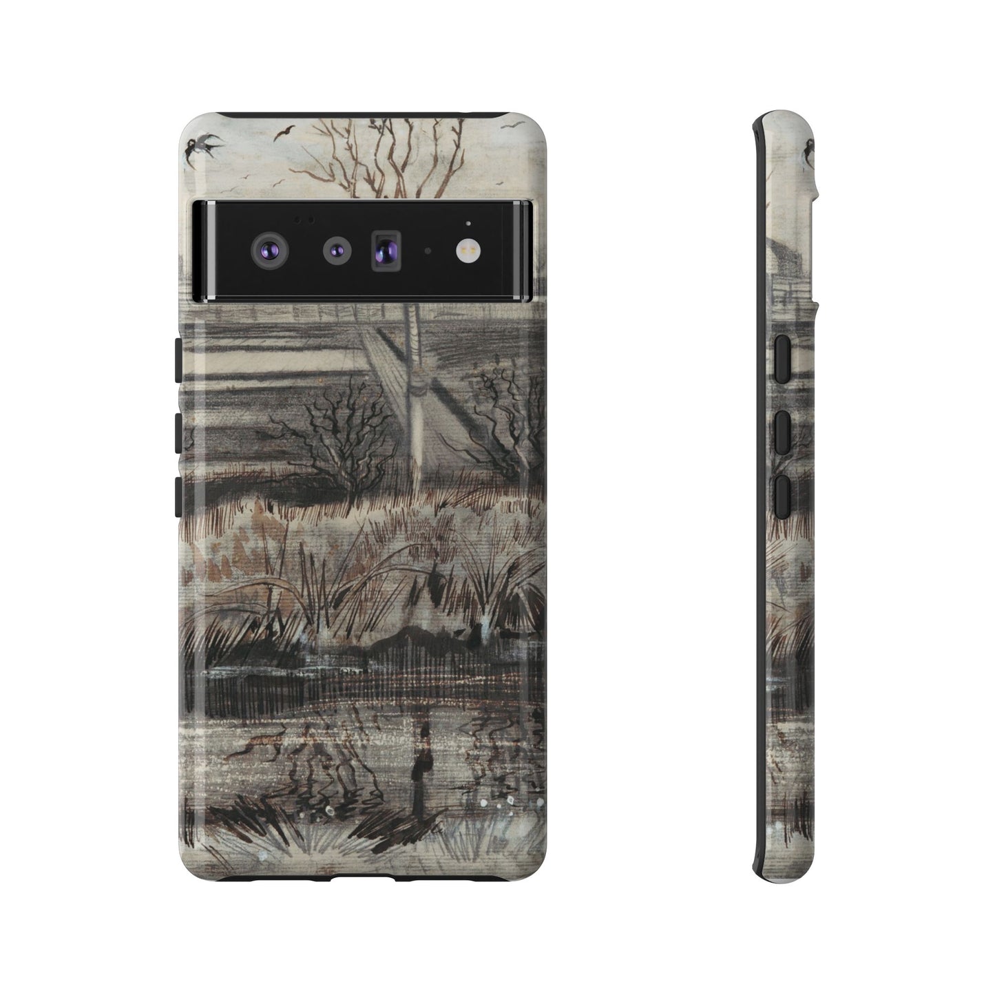 Vincent Van Gogh Lake Painting Phone Case - iPhone, Samsung, Google Pixel - Artistic Impressionist Cover