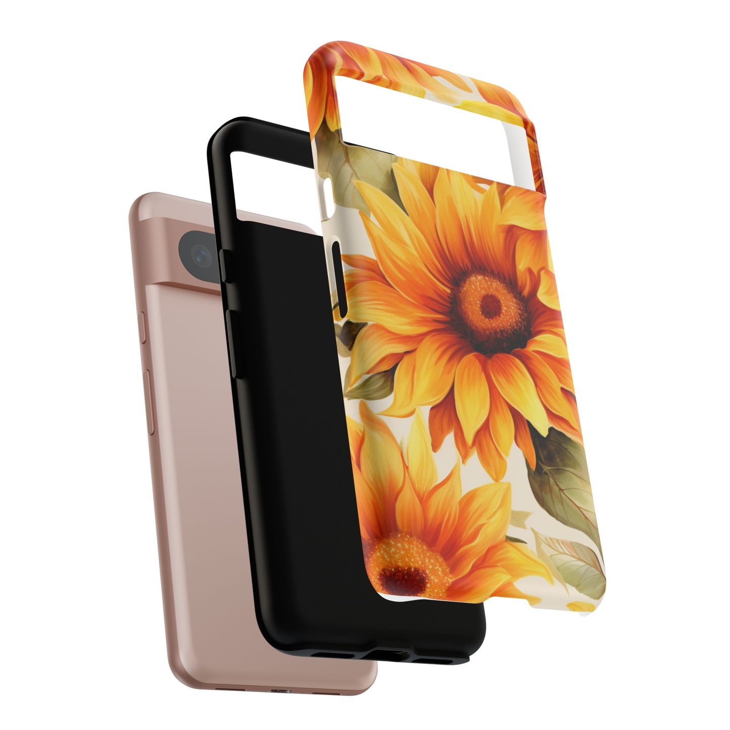 Golden Sunflower Glow Mobile Case – Radiant & Elegant