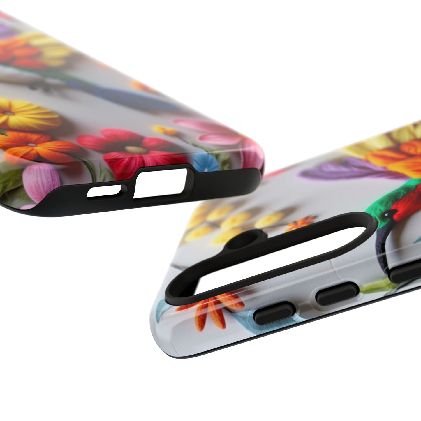 Elegant Hummingbird with Floral Mosaic Design | Nature's Artistic Vibes | iPhone 16 Pro