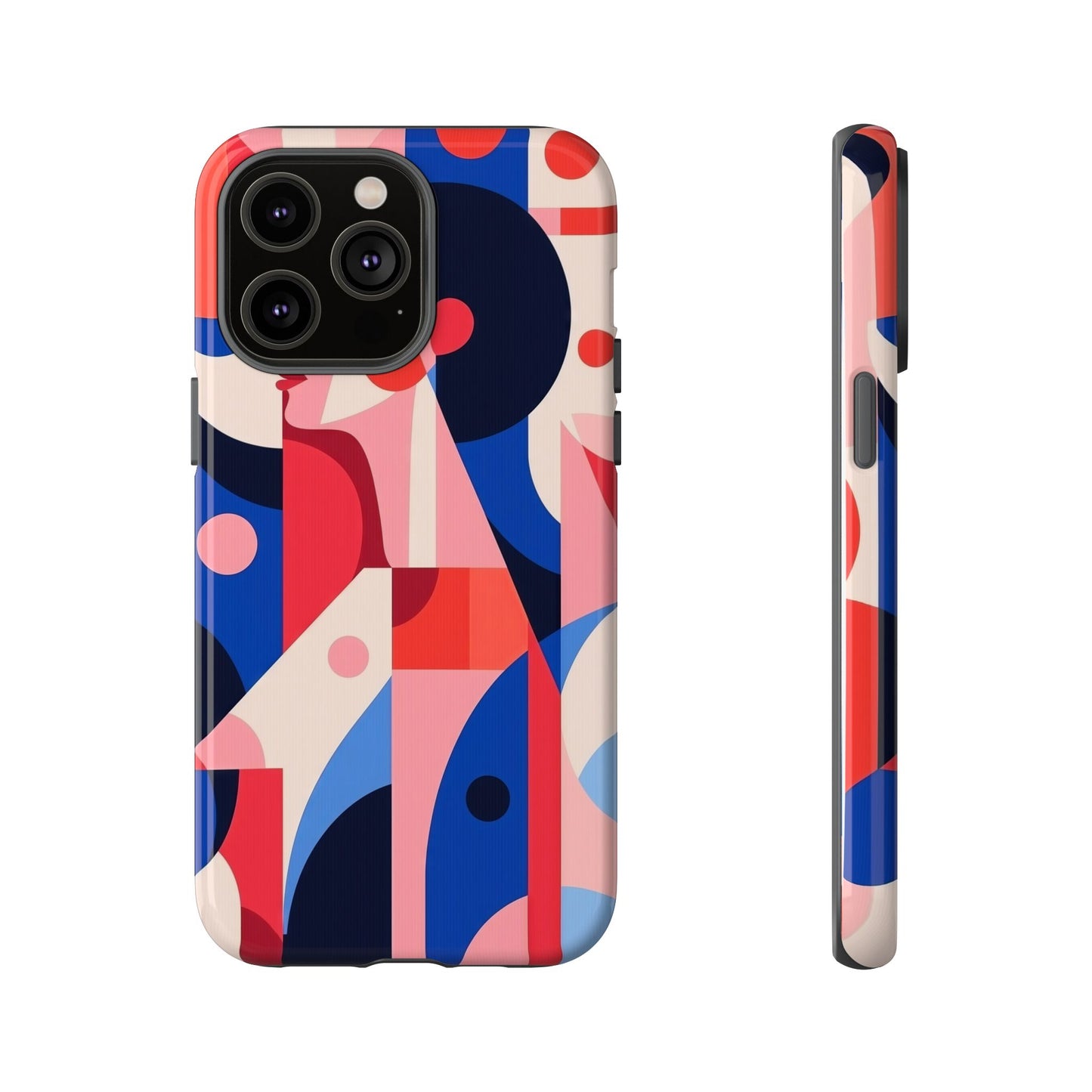 Modern Muse – Bold Abstract Portrait Phone Case for iPhone, Samsung & Pixel