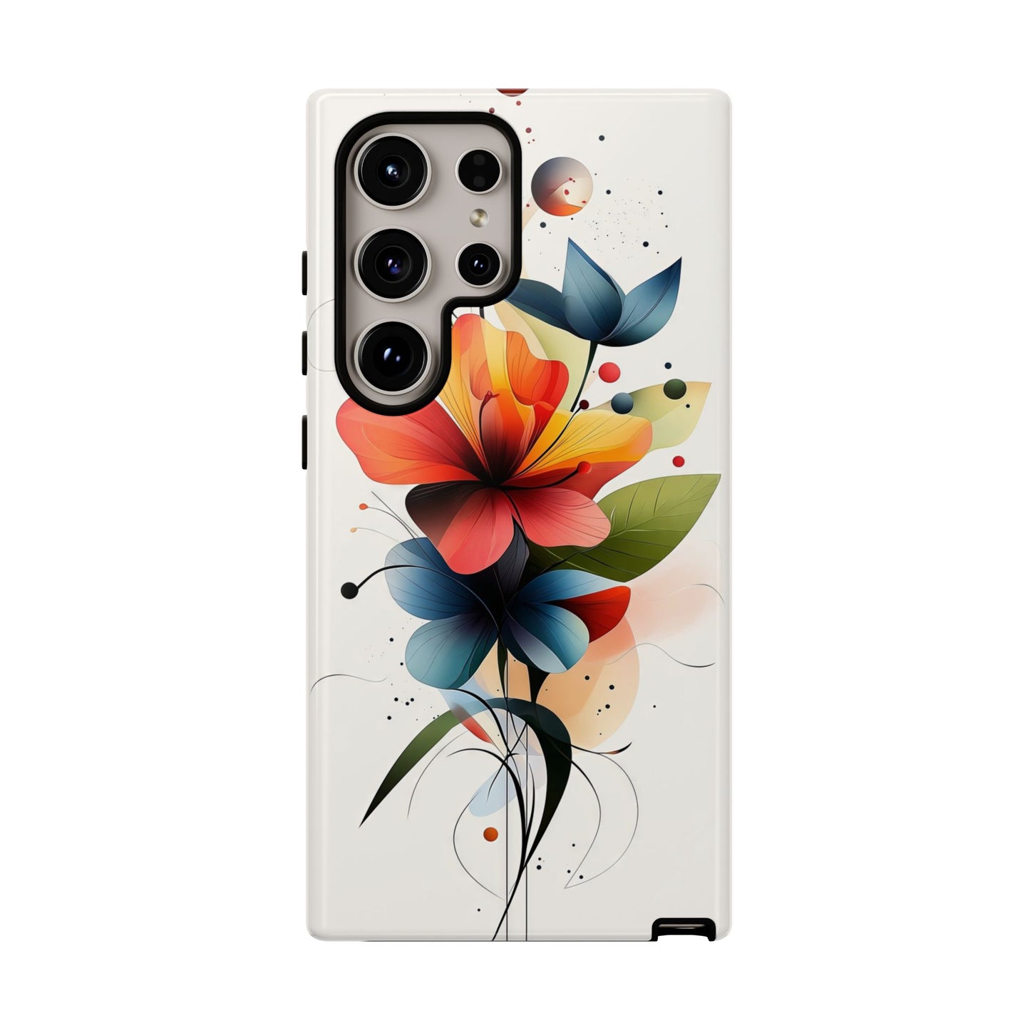 Vibrant Bloom – Modern Floral Art Phone Case for iPhone, Pixel & Samsung