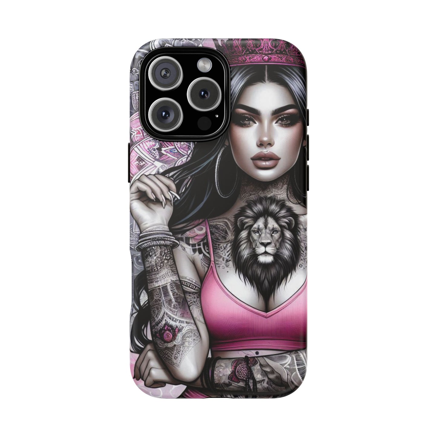 Queen of the Jungle – Regal Tattooed Goddess Mobile Cover