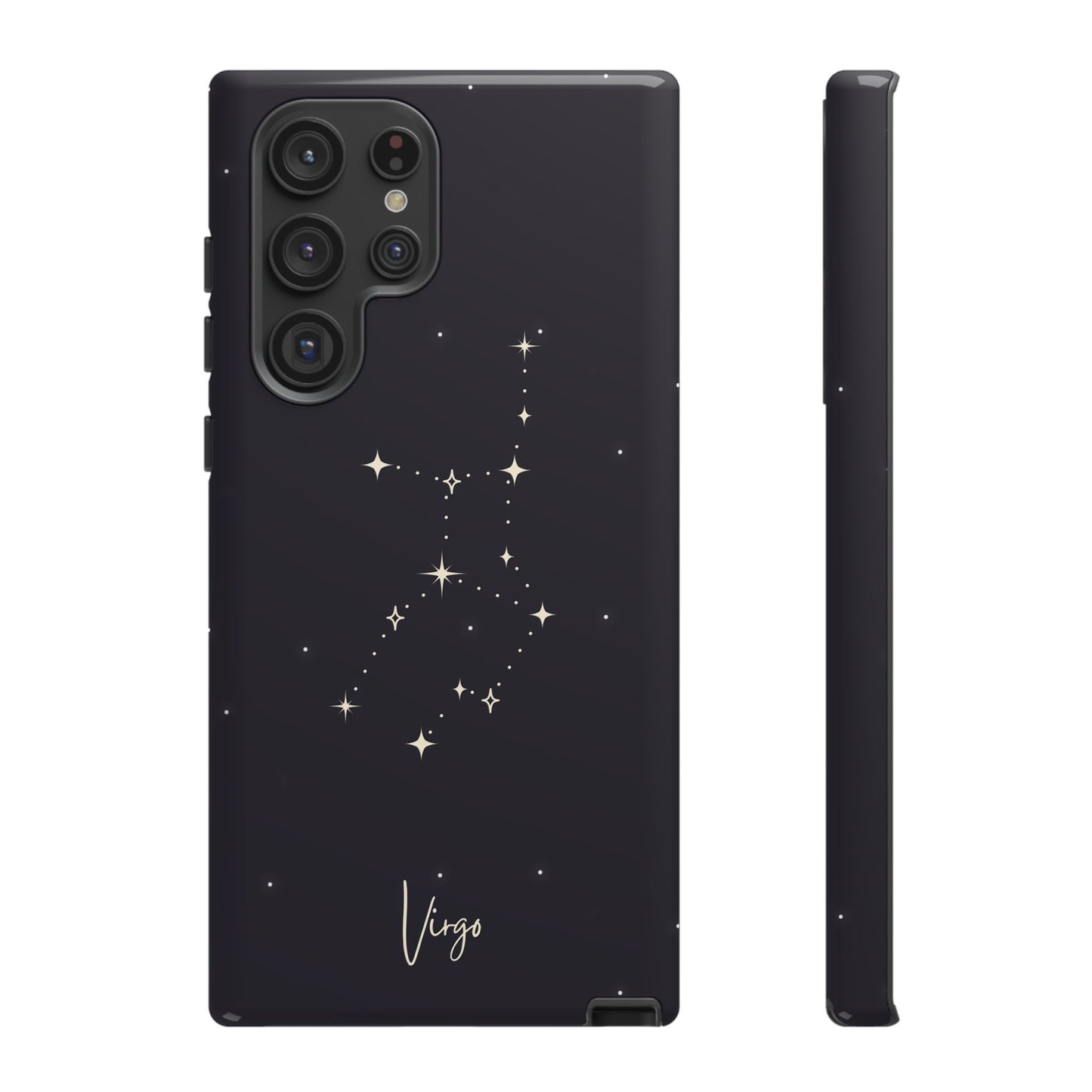 Virgo Astrology Phone Case – Elegant Starry Zodiac Art – Cosmic Style for iPhone, Samsung & Google Pixel