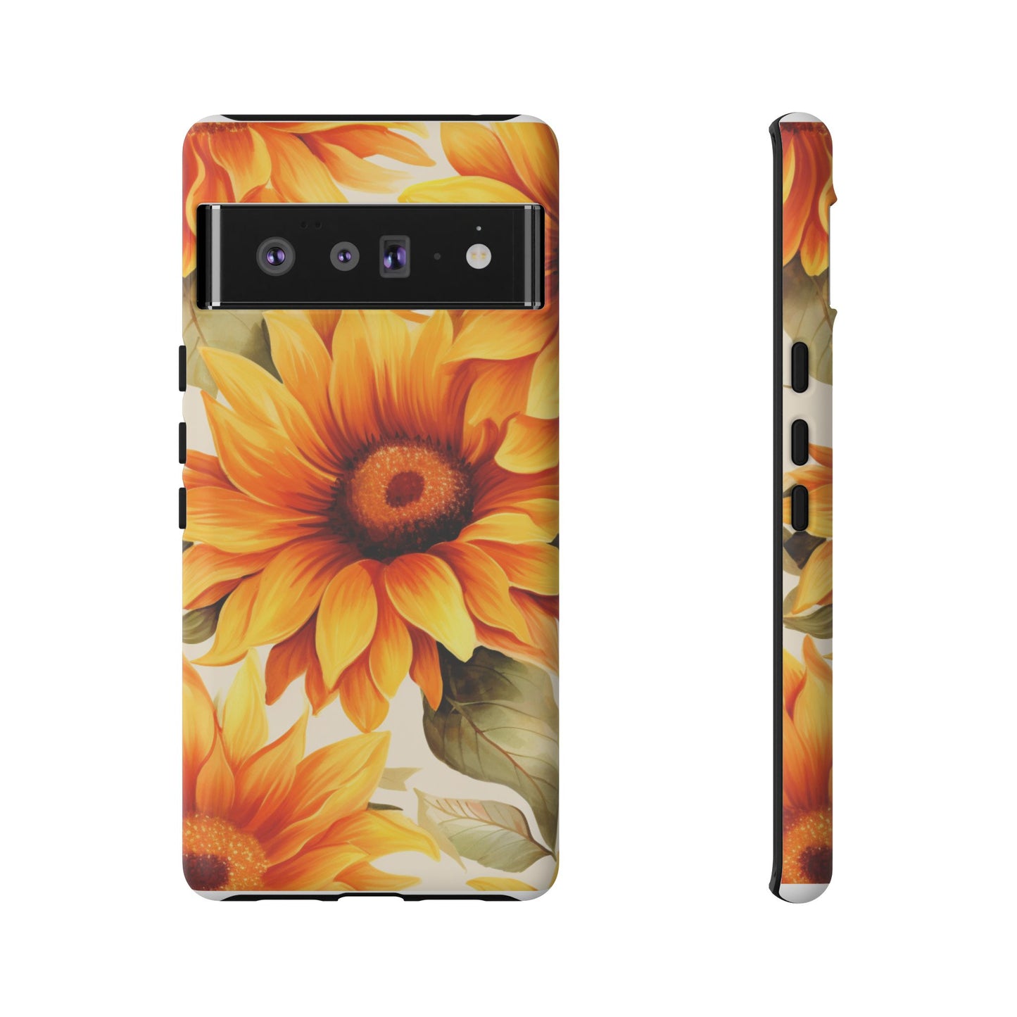 Golden Sunflower Glow Mobile Case – Radiant & Elegant