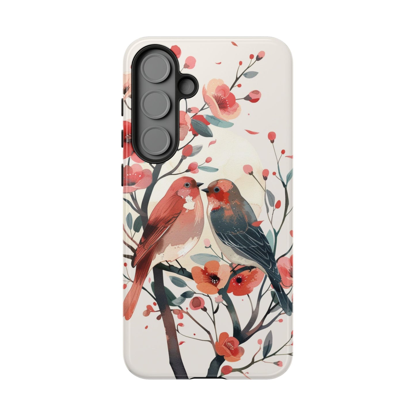 Floral Birds Phone Case β Elegant Nature-Inspired Design for iPhone, Samsung & Google Pixel