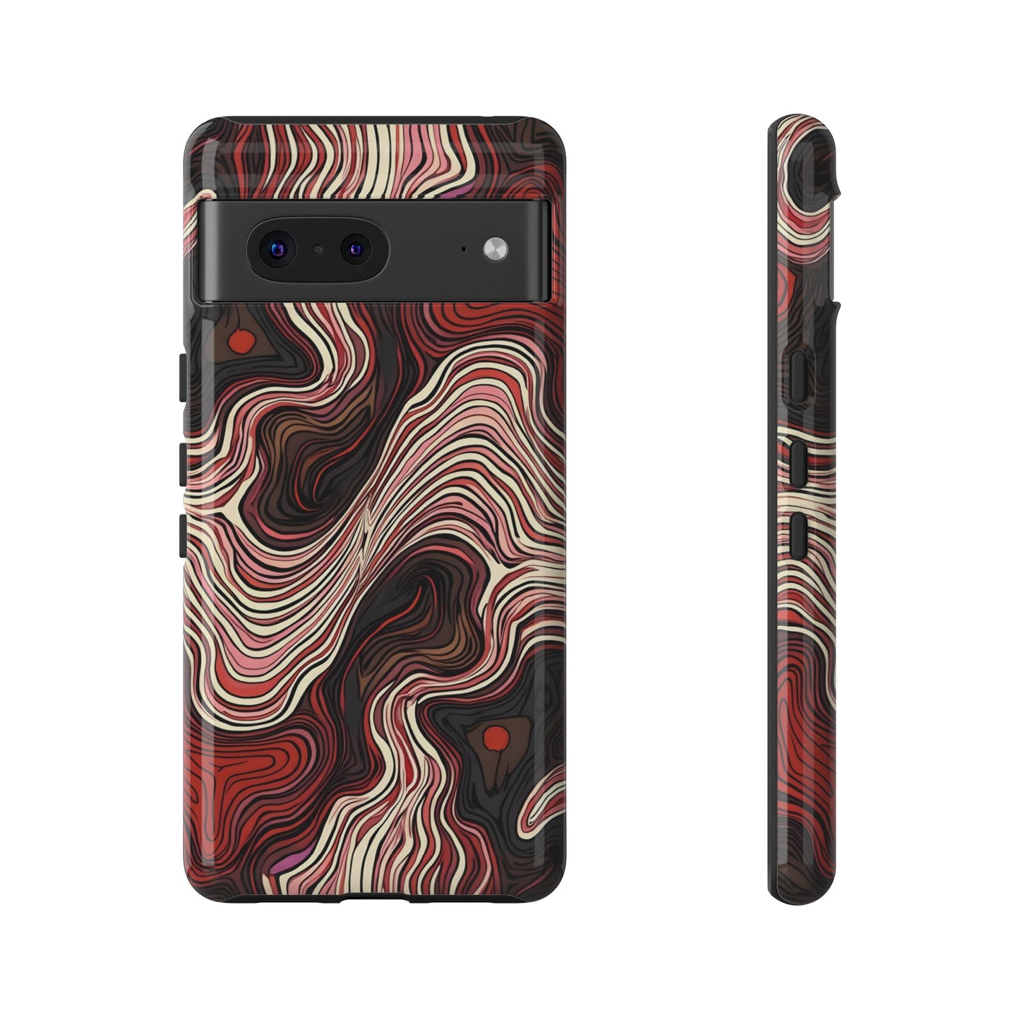 Abstract wavy illusion with swirling lines | Pattern Design