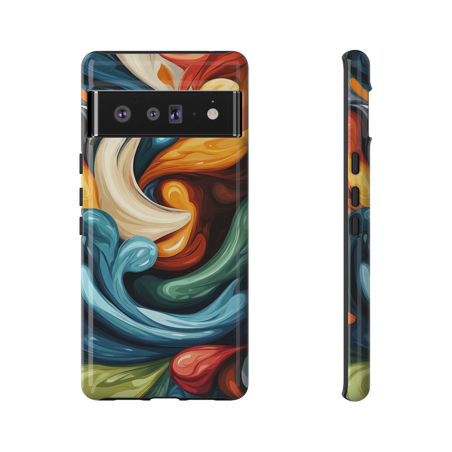Color Current – Fluid Energy Abstract Phone Case for iPhone, Samsung & Pixel