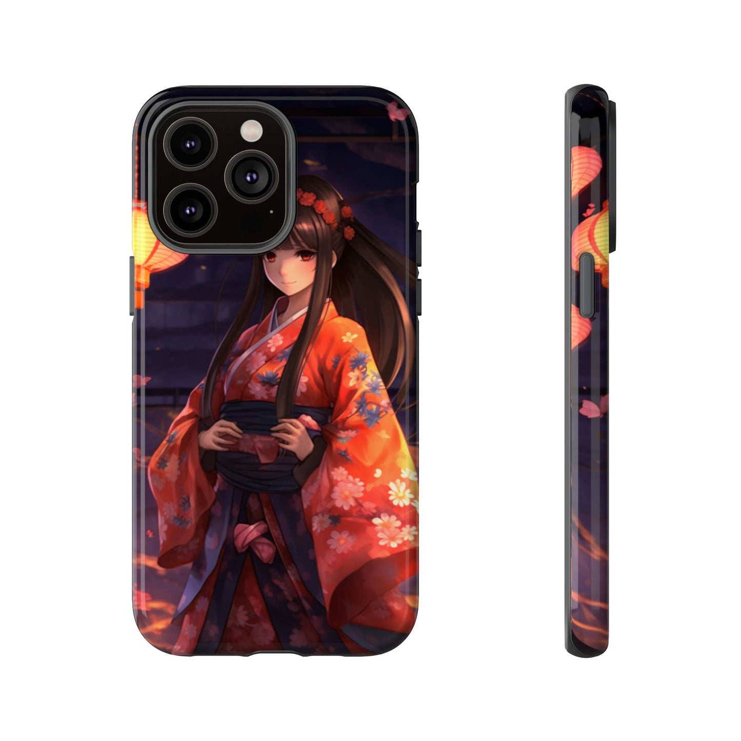 Anime Girl Phone Case - Cute Aesthetic Cover for iPhone, Samsung & Google Pixel, Girly Phone Case, Kawaii Phone Case, Anime Lover Gift