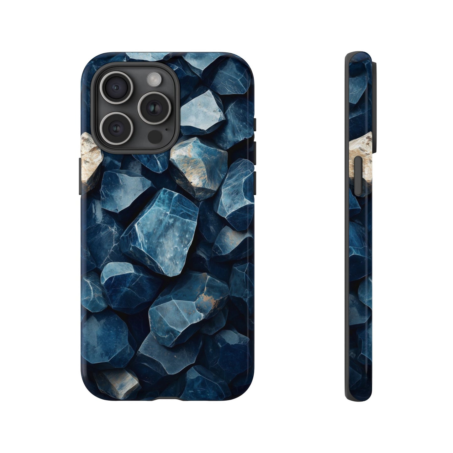 Mystic Blue Crystals Print Phone Case for iPhone, Google Pixel, Samsung