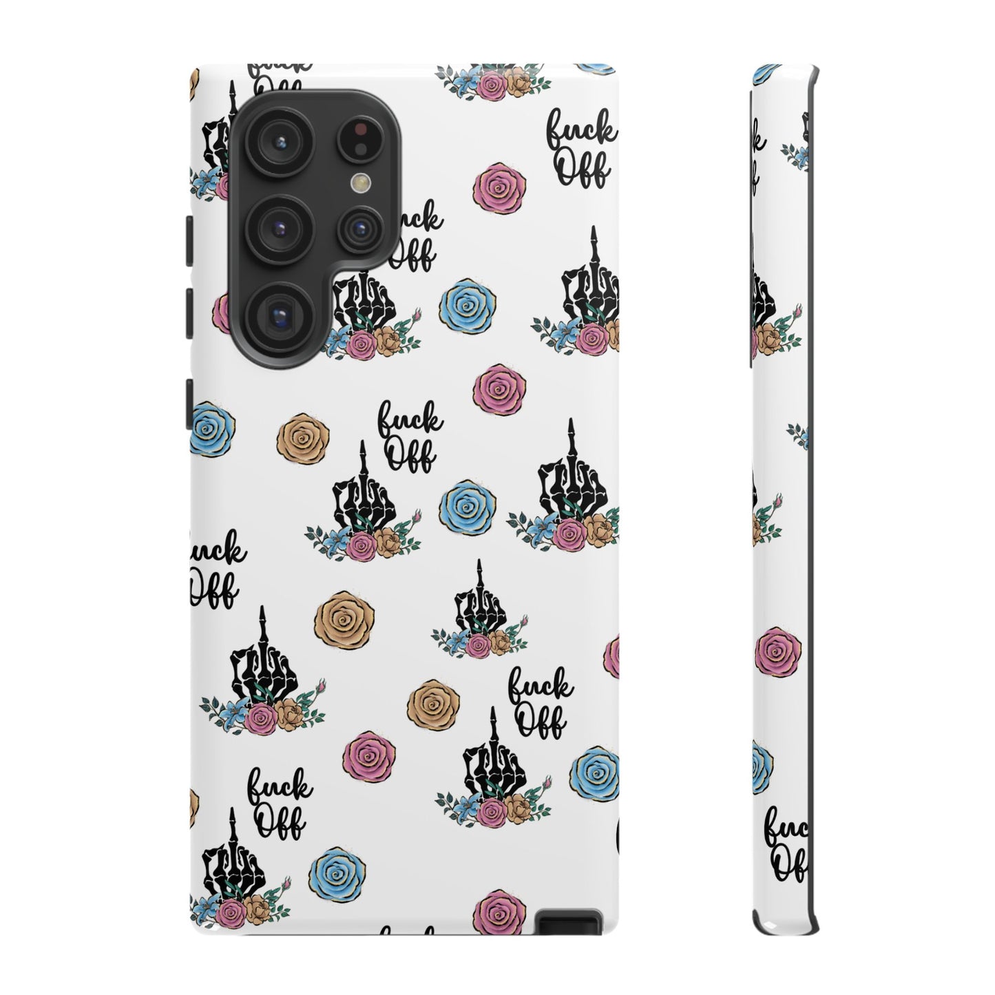 Skeleton Hand Middle Finger Phone Case β Badass Gothic Cover for iPhone, Samsung & Google Pixel