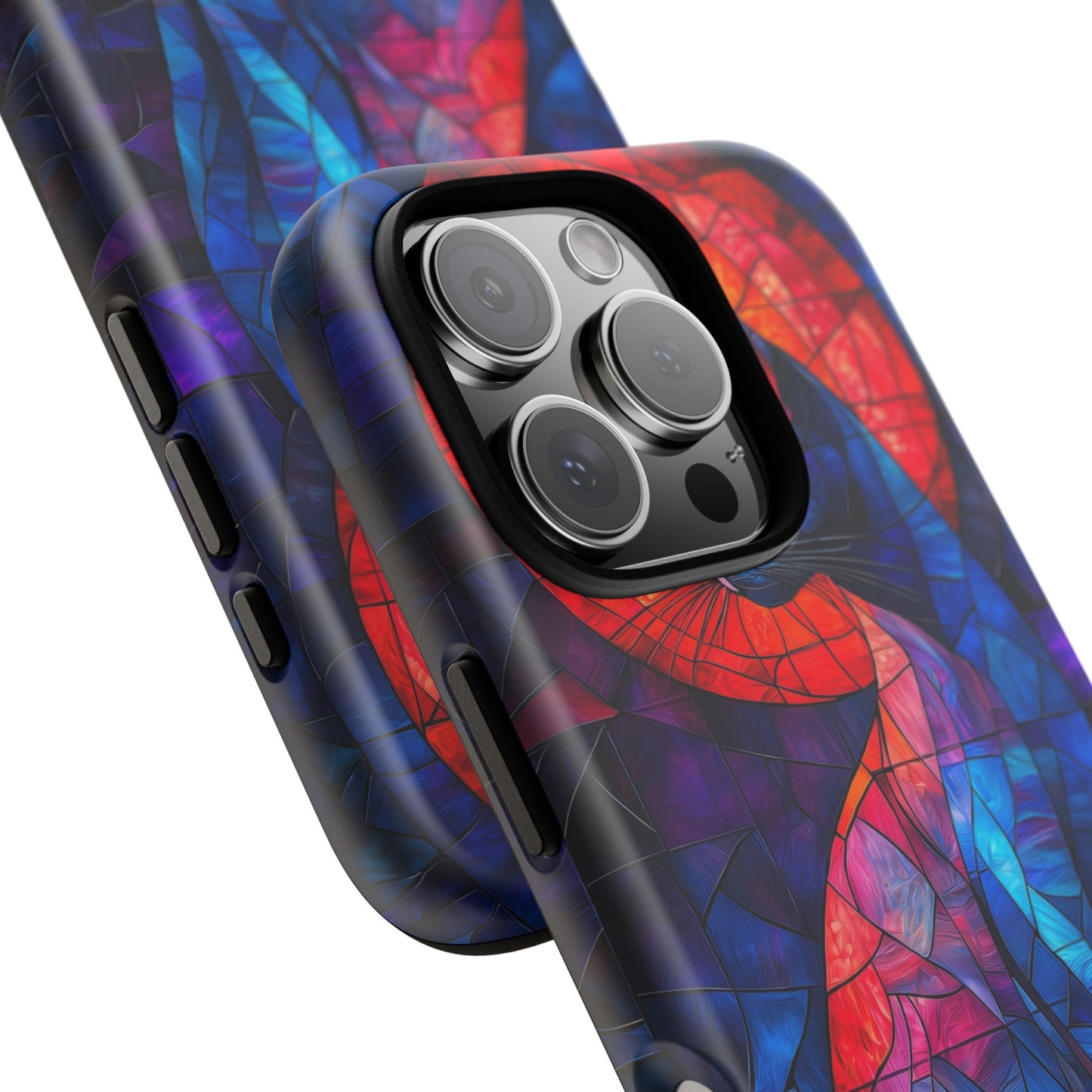 Mystic Paws – Stained Glass Cat Phone Case for iPhone, Samsung & Pixel