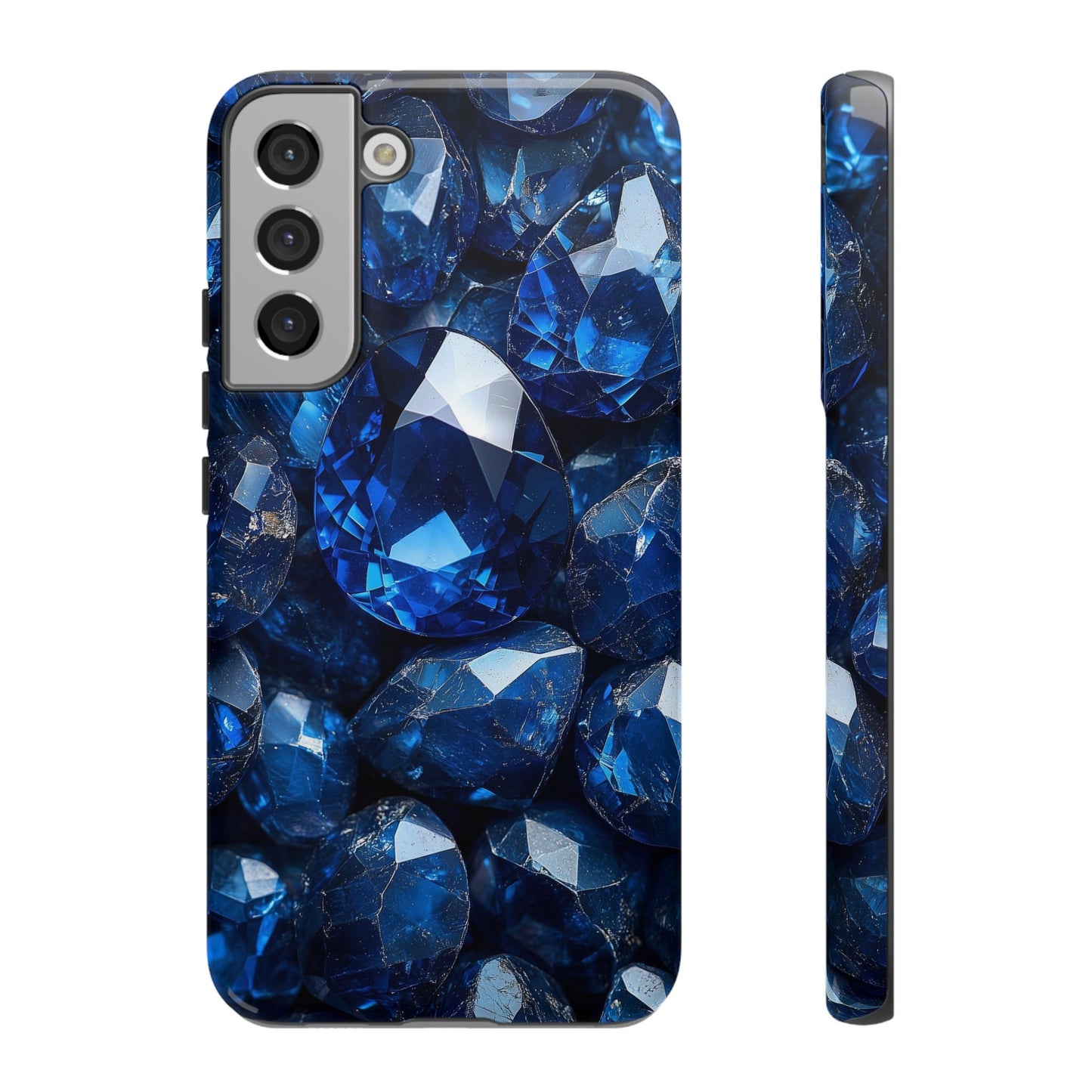 Blue Crystal Aesthetic Phone Case for iPhone, Google Pixel, Samsung