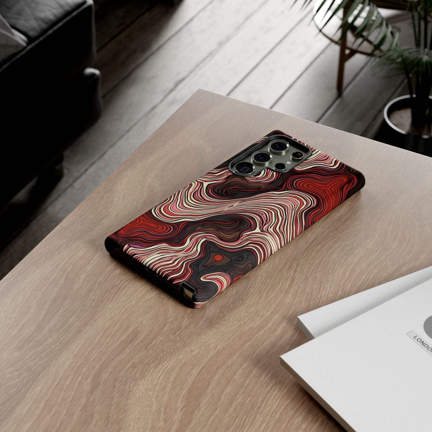 Abstract wavy illusion with swirling lines | Pattern Design