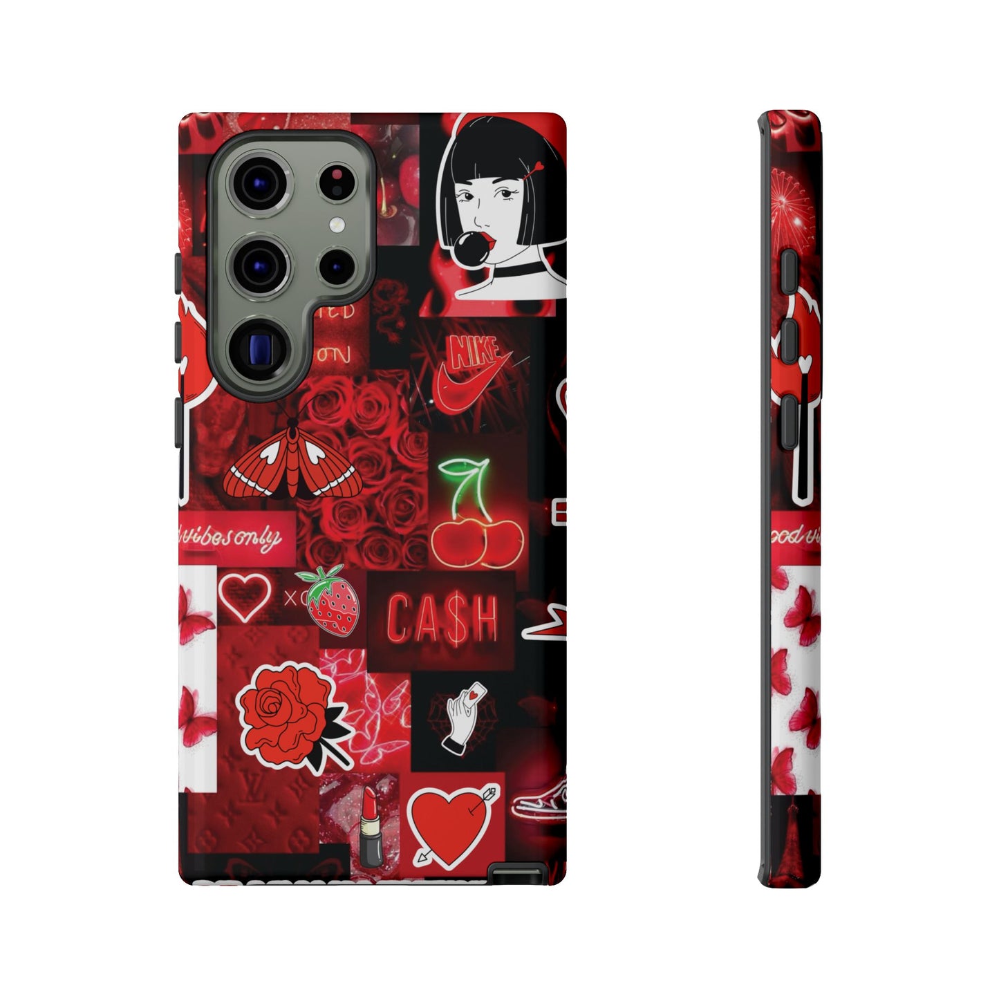 Red Pop Art Neon Vibes Phone Case