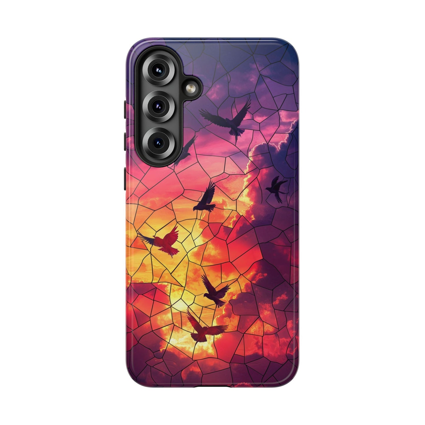 Chorus of Flight – Mosaic Birds Phone Case for iPhone, Samsung & Pixel