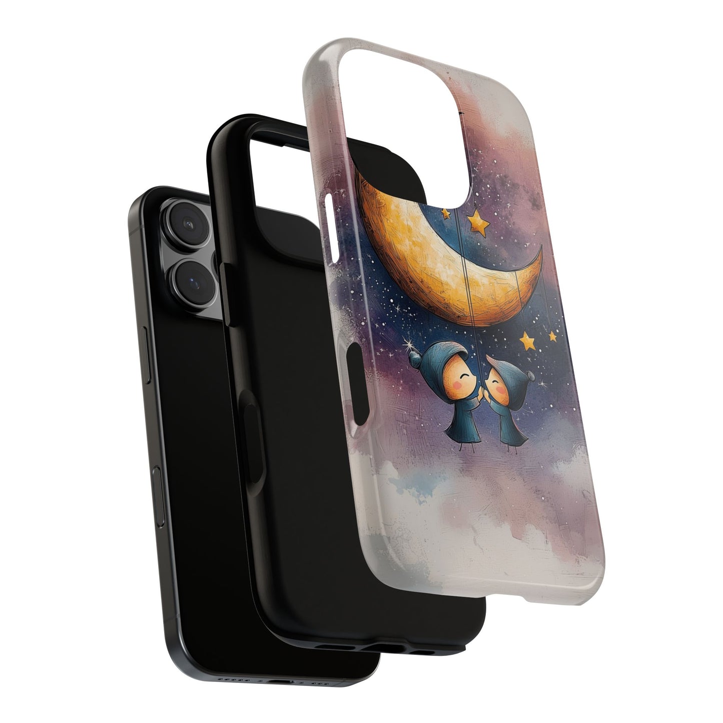 Dreamy Moonlight Duo Phone Case for iPhone, Samsung, Google Pixel