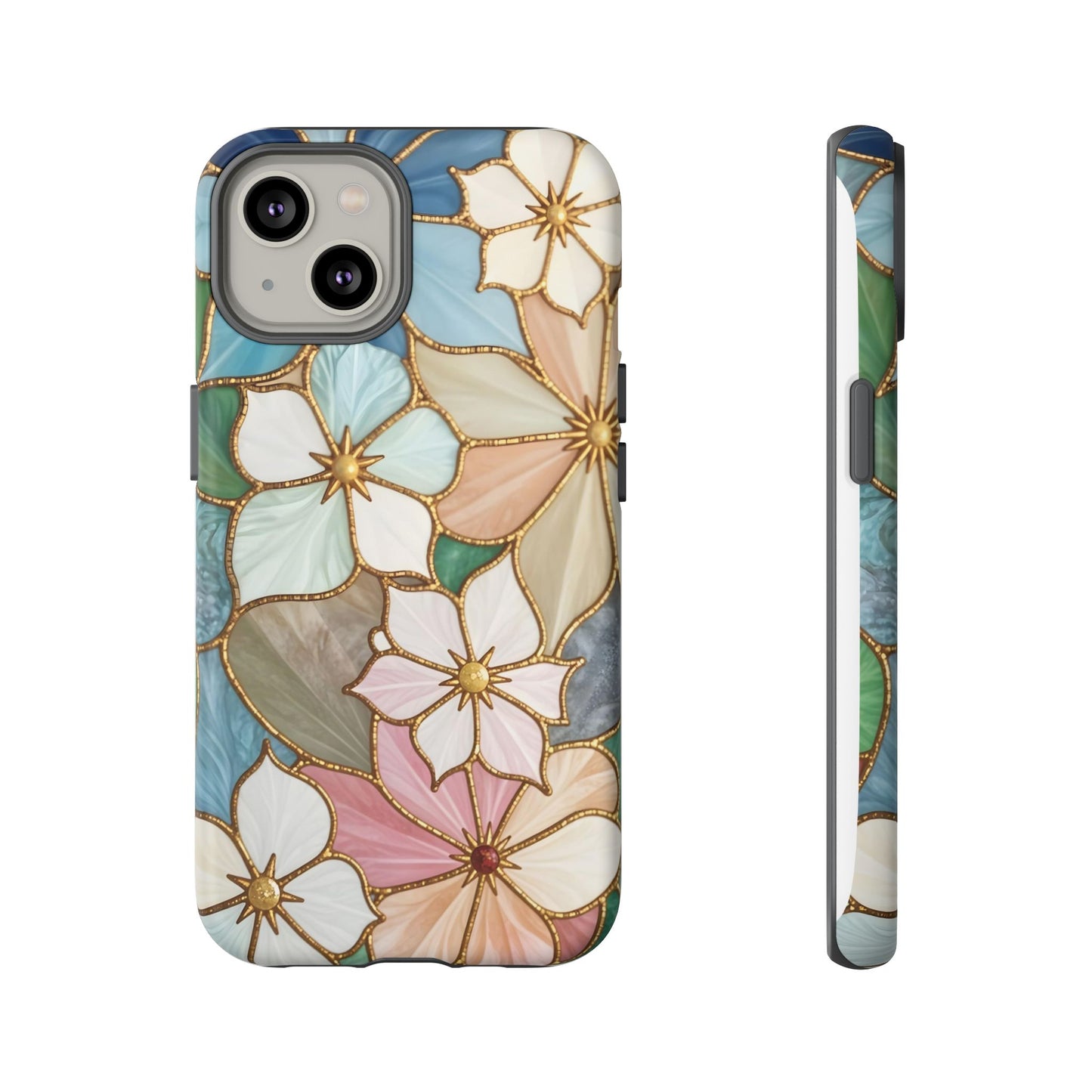 Floral Symphony: Stained Glass Elegance