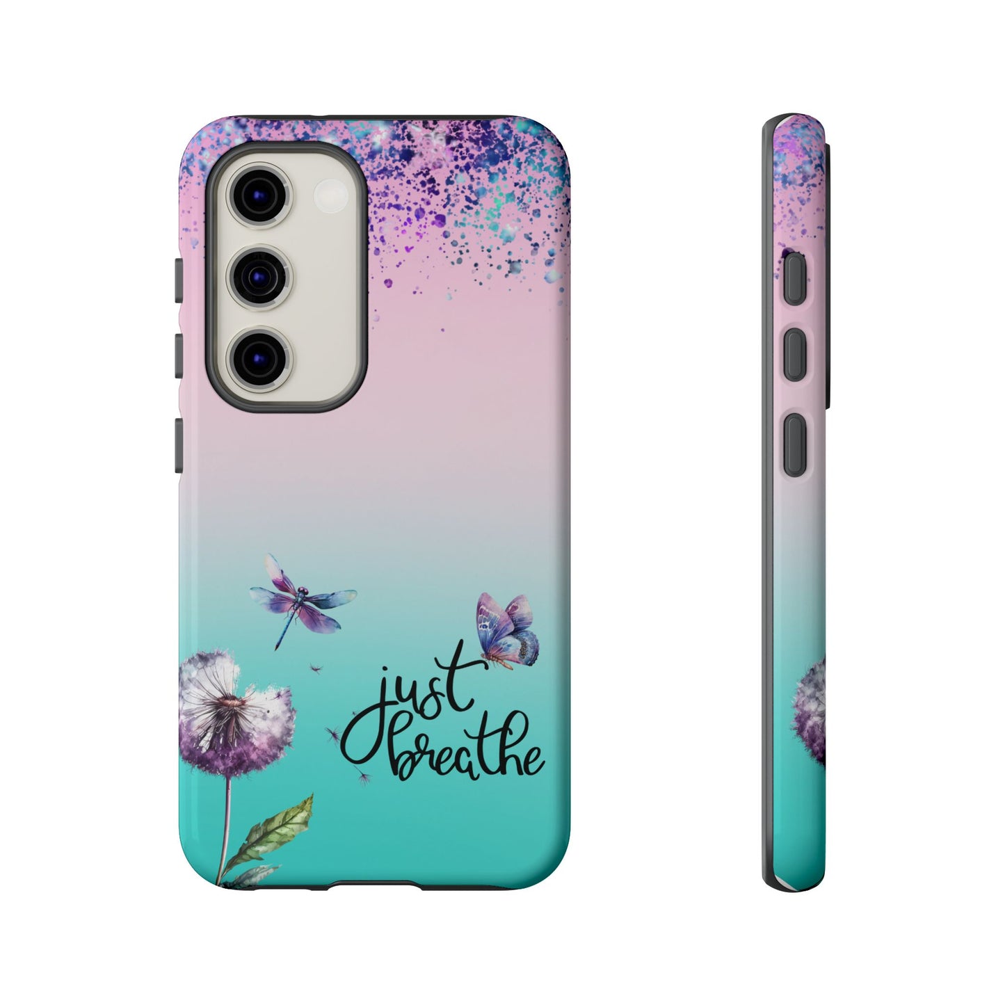 Just Breathe Phone Case - Aesthetic Minimalist Cover for iPhone, Samsung & Google Pixel