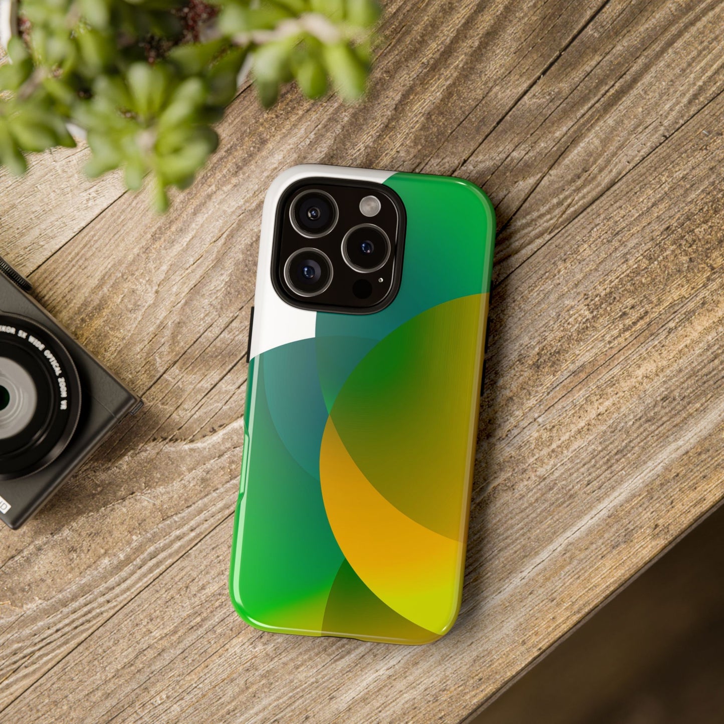 Verdant Bloom – Abstract Gradient Phone Case for iPhone, Samsung & Pixel