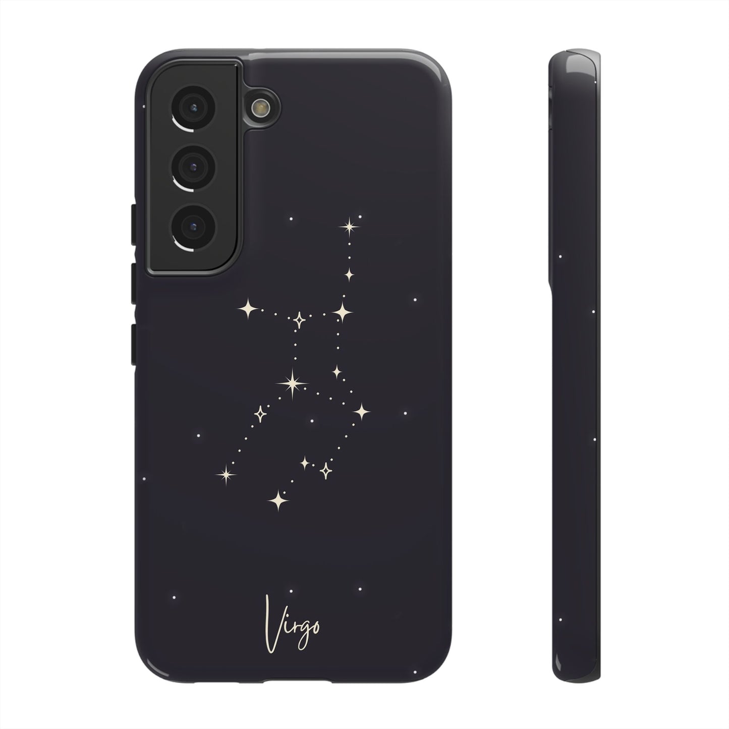 Virgo Astrology Phone Case – Elegant Starry Zodiac Art – Cosmic Style for iPhone, Samsung & Google Pixel