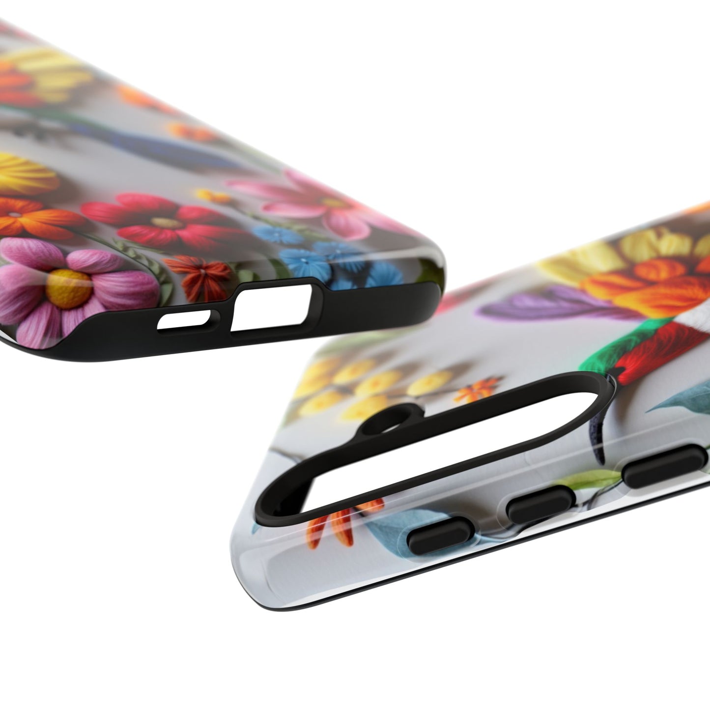Elegant Hummingbird with Floral Mosaic Design | Nature's Artistic Vibes | Pixel 8 pro
