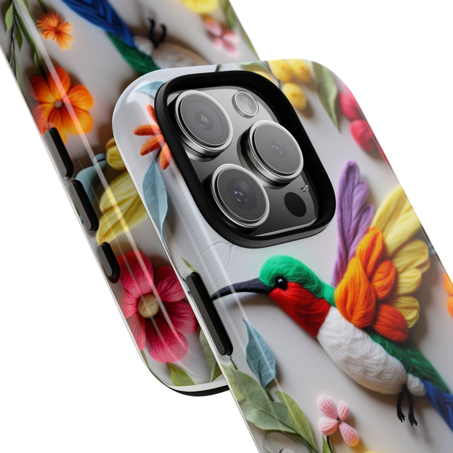 Elegant Hummingbird with Floral Mosaic Design | Nature's Artistic Vibes | Pixel 8 pro