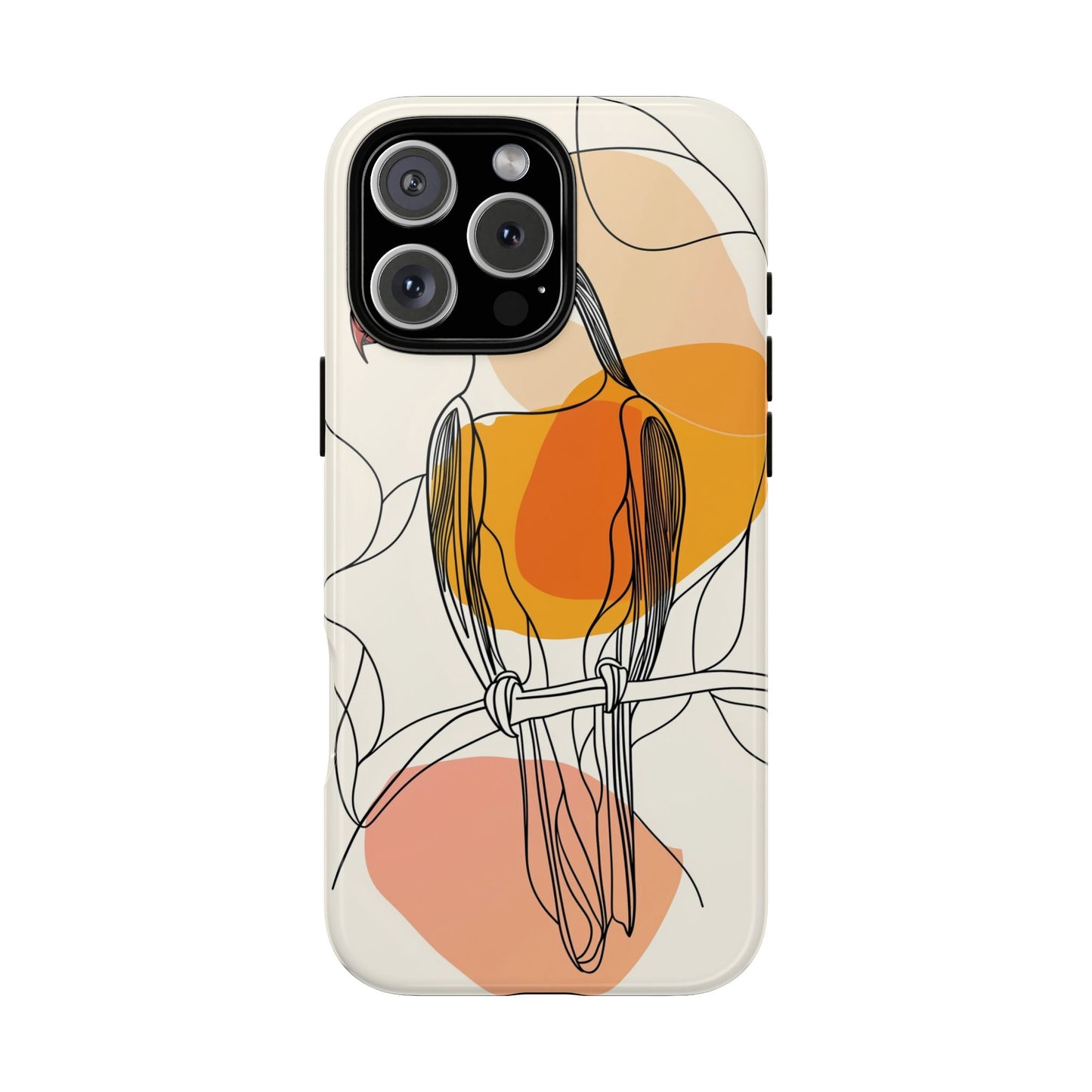 Tropical Lines: Abstract Toucan Art Phone Case for iPhone, Samsung & Pixel