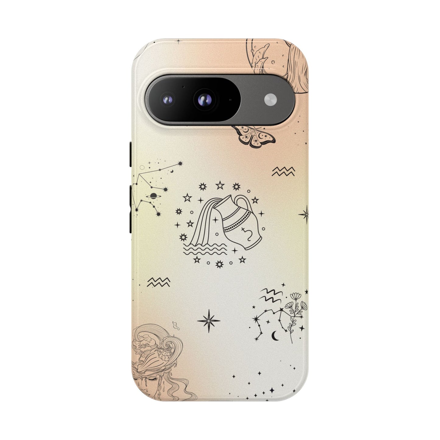 Aquarius Zodiac Sign Phone Case β Futuristic & Unique Design for iPhone, Samsung & Google Pixel