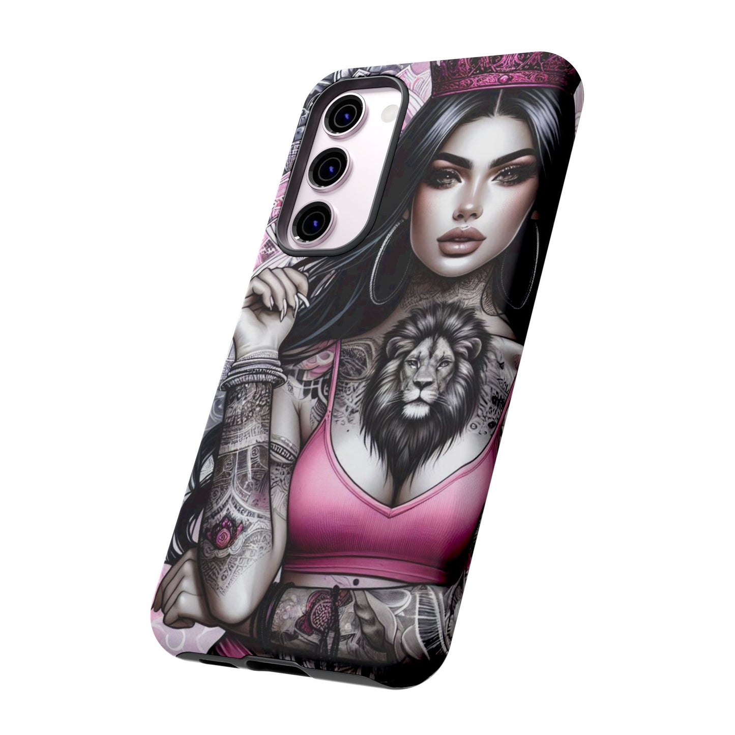 Queen of the Jungle – Regal Tattooed Goddess Mobile Cover