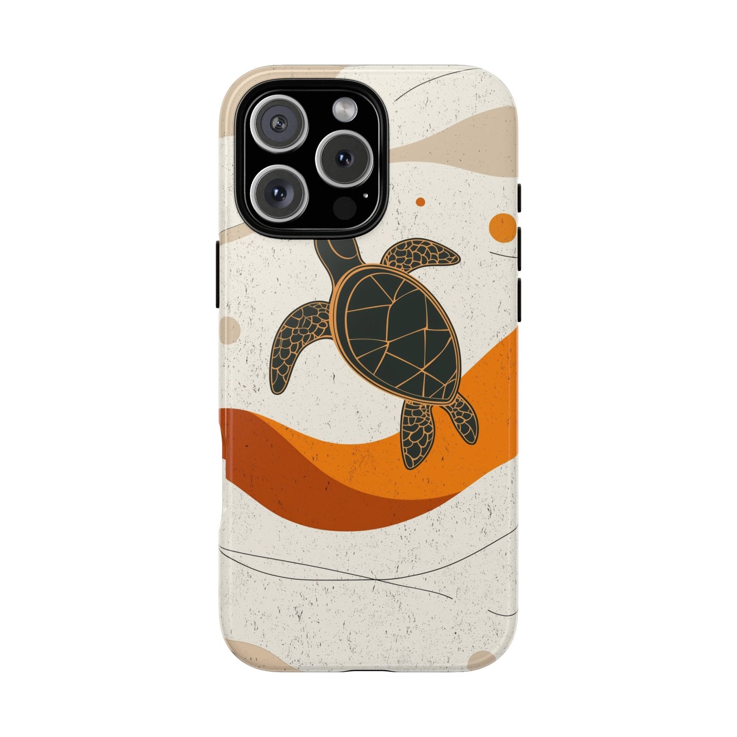 Flow of the Tide: Abstract Turtle Drift Phone Case for iPhone, Samsung & Pixel