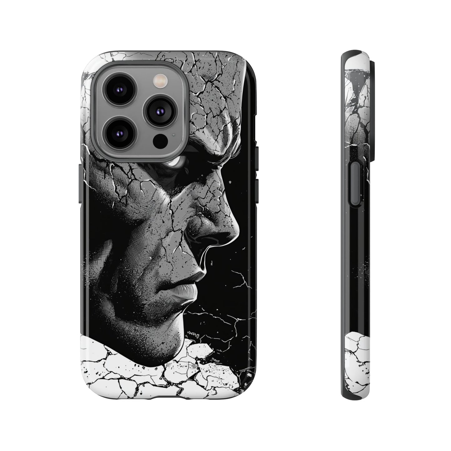 Shattered Reflections of a Symbiotic Soul: The Rise of a Dark Anti-Hero Phone Case for iPhone, Samsung & Pixel