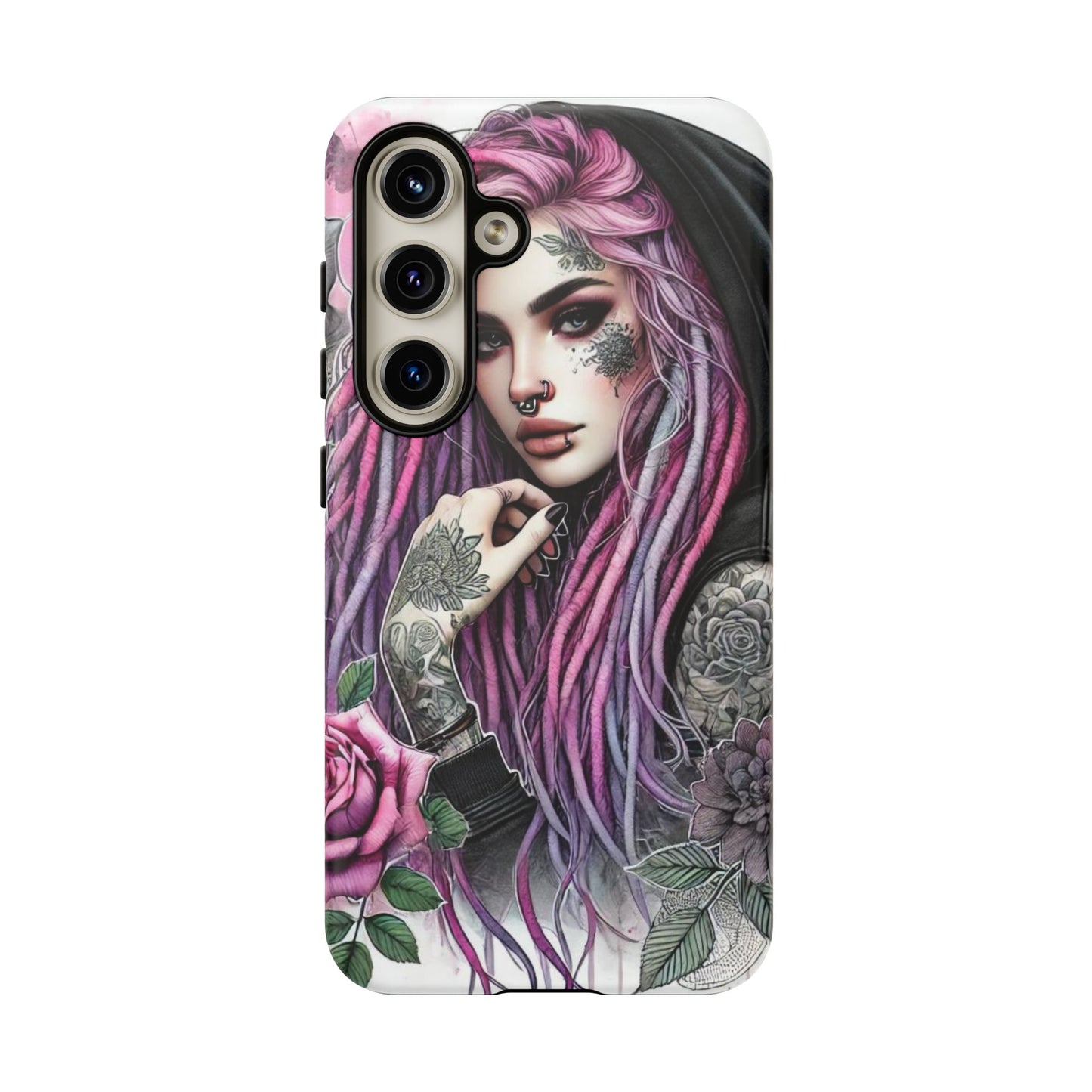 Gothic Rose Tattoo Art Mobile Case