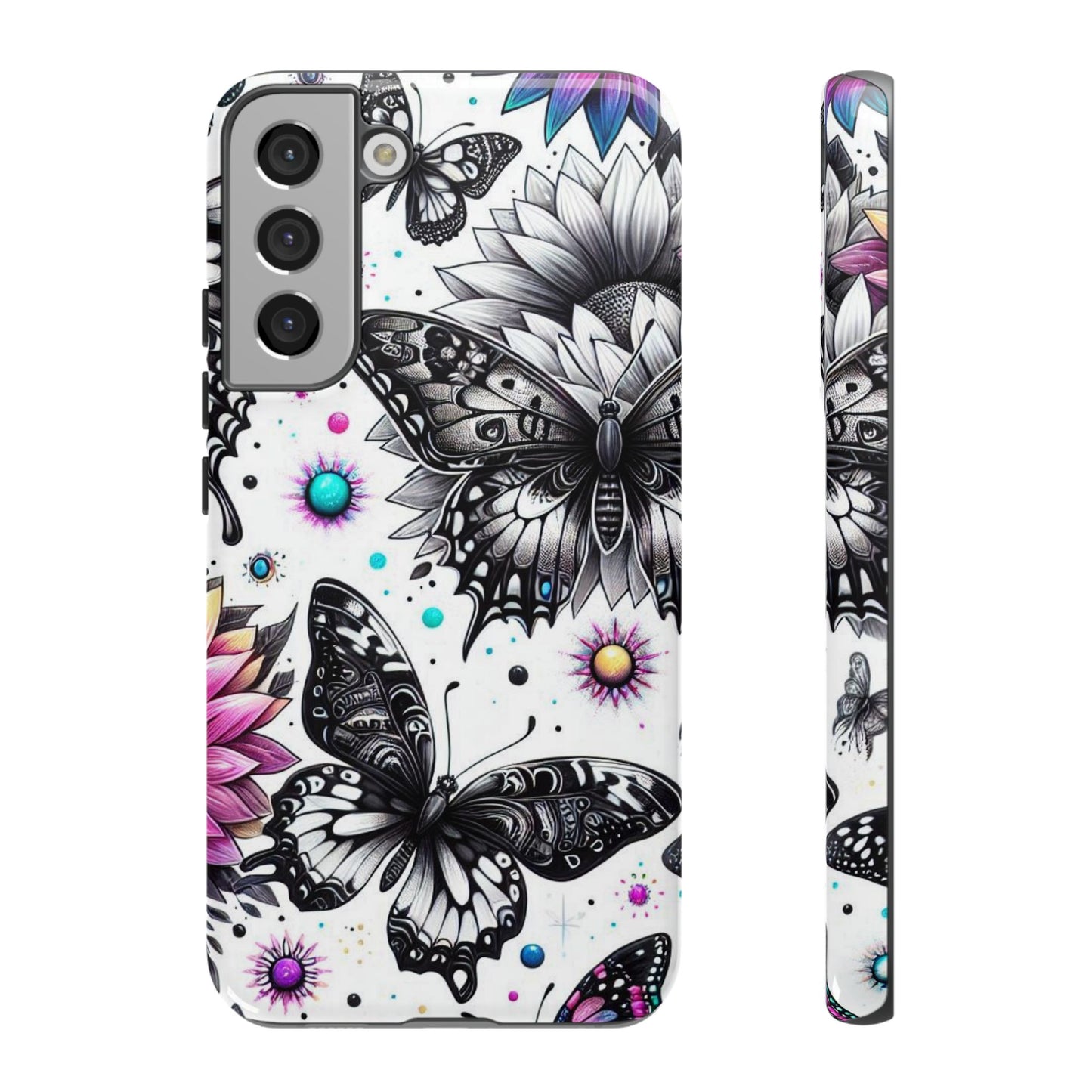 Celestial Flight – Cosmic Butterflies & Floral Magic Mobile Cover