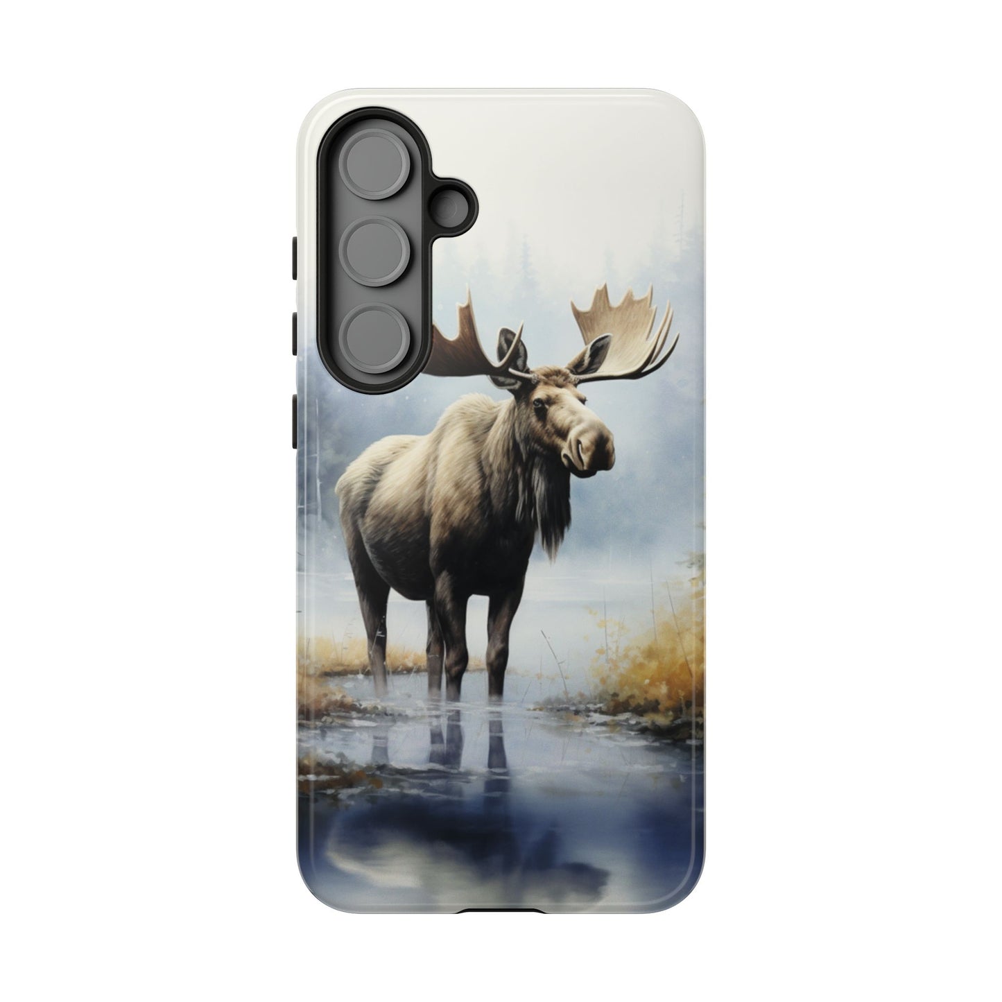 Majestic Moose Print Phone Case β Durable & Stylish Wildlife Design - iPhone, Samsung & Google Pixel Cover - Artistic Elk Phone Case, Animal Lover Gift