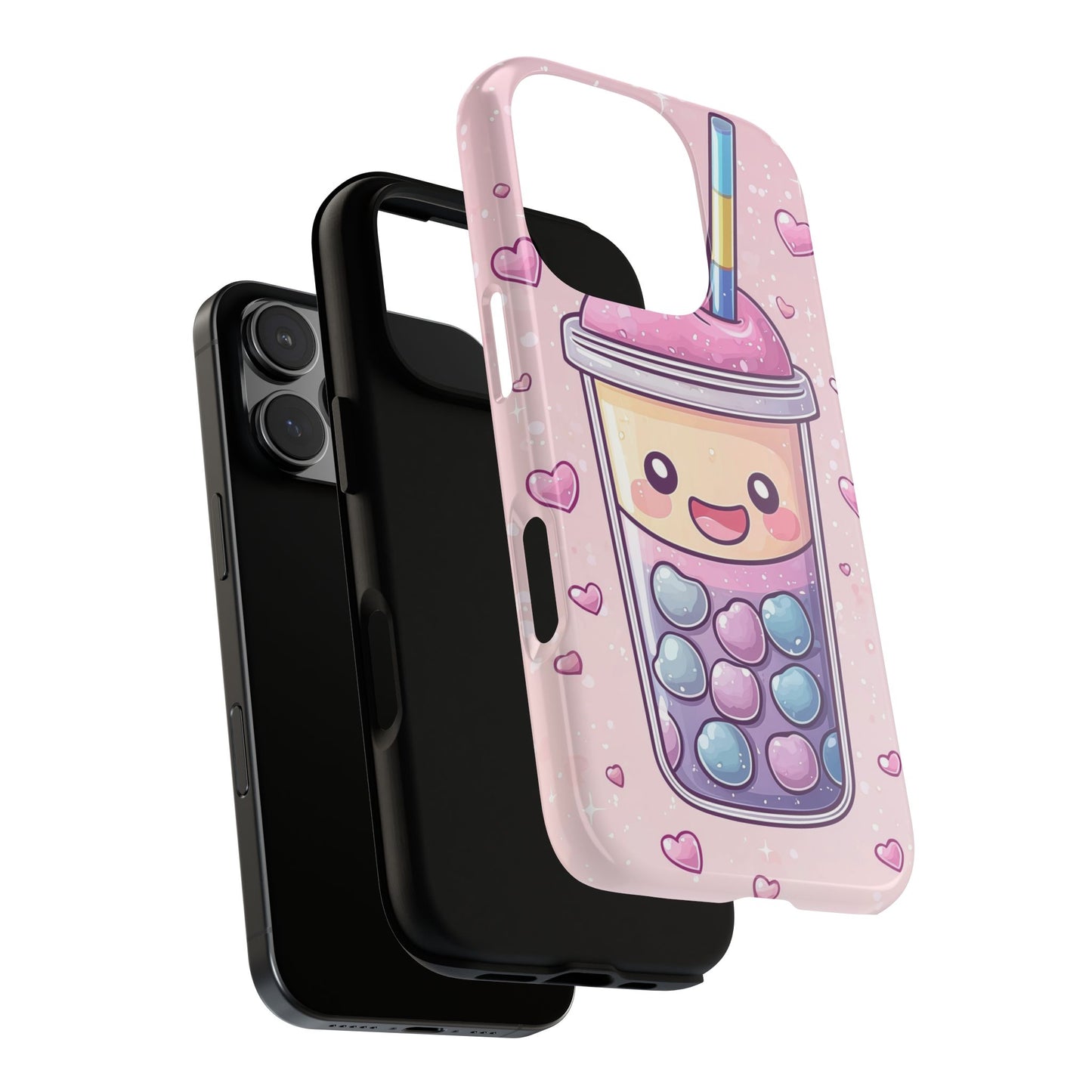 Sweet Bubble Tea Love Phone Case for iPhone, Samsung, Google Pixel