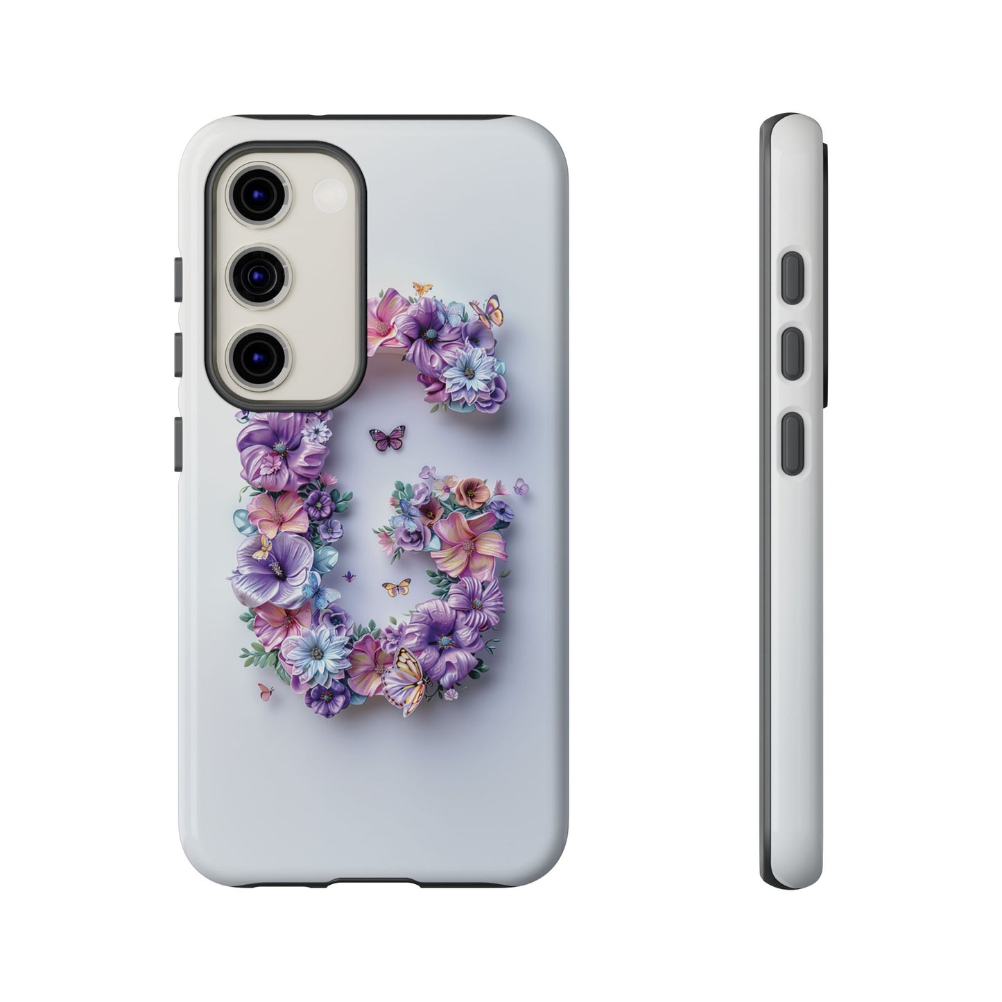 Floral Letter G Phone Case β Personalized Aesthetic Cover for iPhone, Samsung & Google Pixel