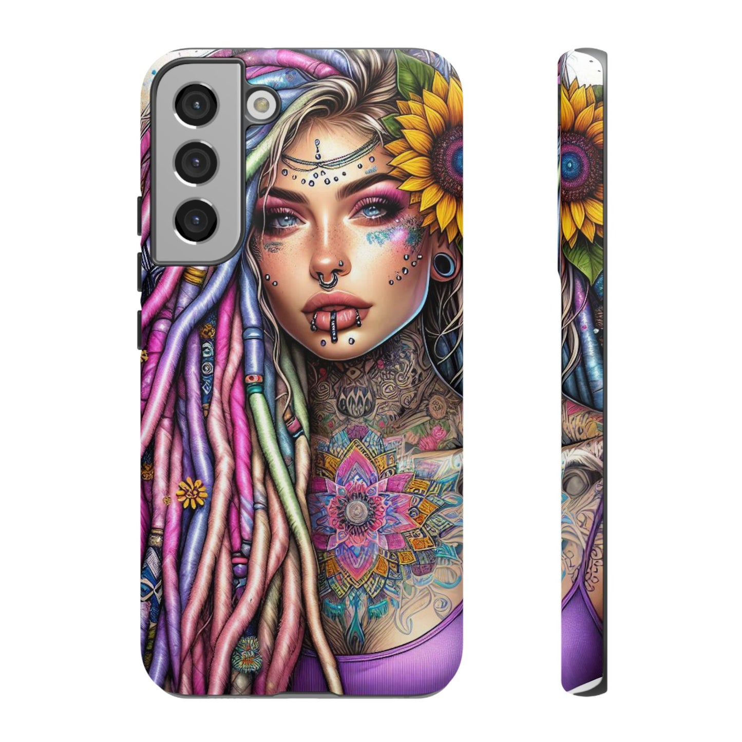Boho Mandala Goddess – Ethereal Tattoo Art Mobile Cover