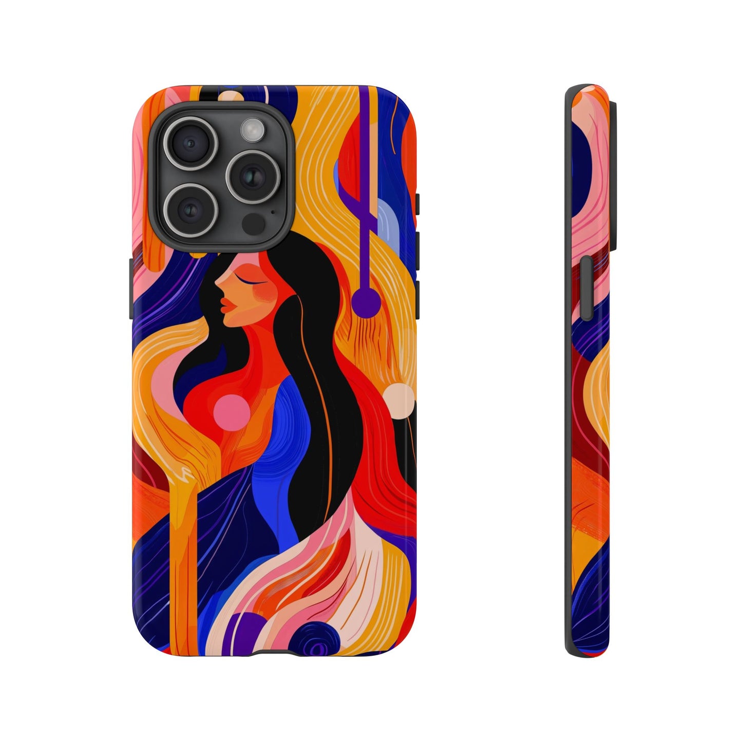 Muse in Motion – Abstract Goddess Phone Case for iPhone, Samsung & Pixel