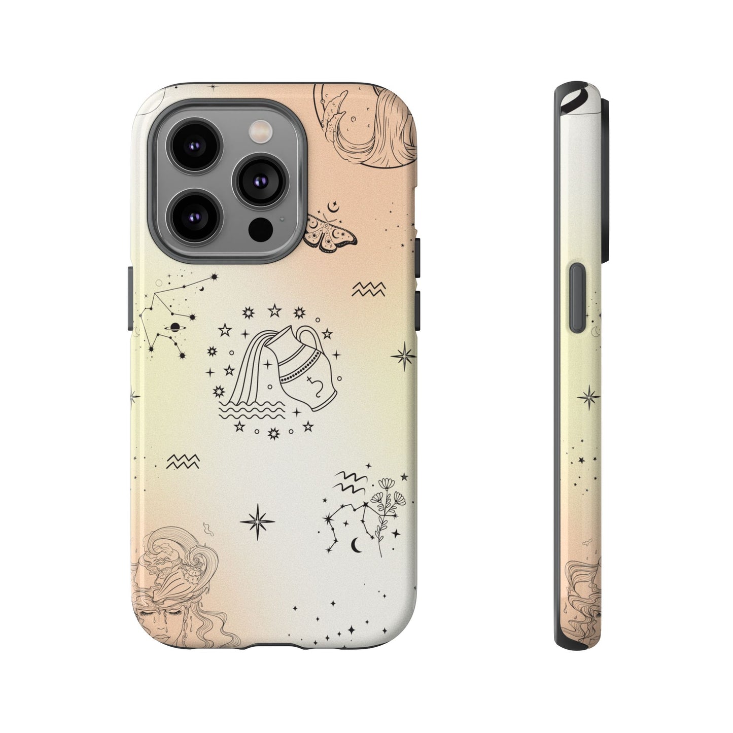 Aquarius Zodiac Sign Phone Case β Futuristic & Unique Design for iPhone, Samsung & Google Pixel