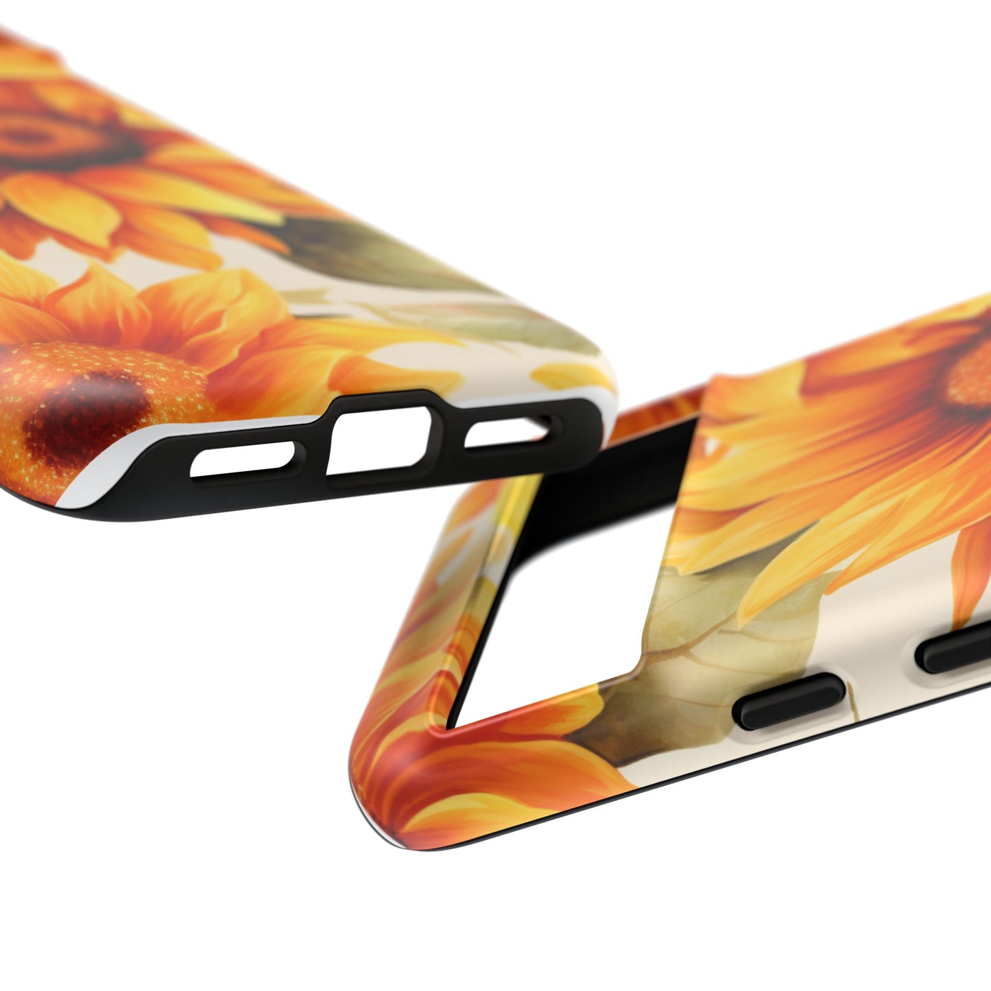 Golden Sunflower Glow Mobile Case – Radiant & Elegant
