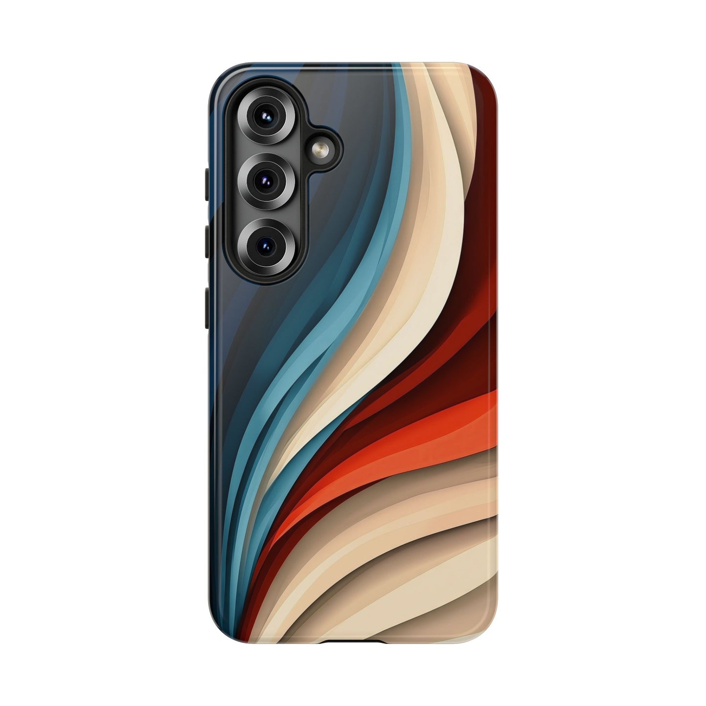 Velvet Waves – Abstract Flow Phone Case for iPhone, Samsung & Pixel