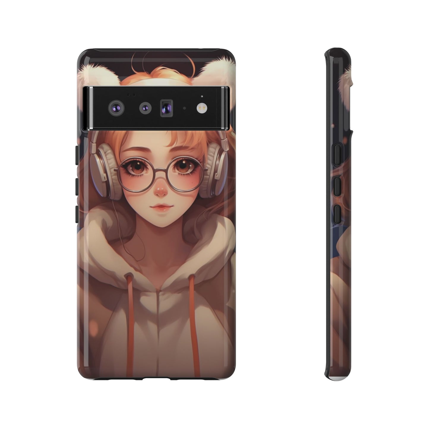 Anime Girl Phone Case - Cute Aesthetic Cover for iPhone, Samsung & Google Pixel, Girly Phone Case, Kawaii Lover Gift
