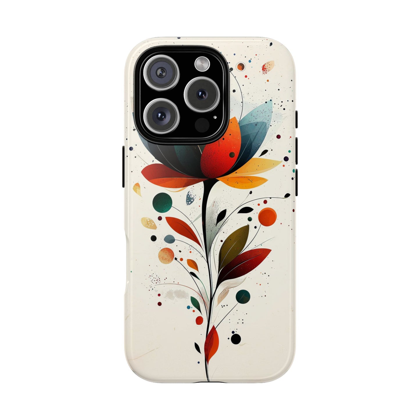 Celestial Petals – Abstract Floral Burst Phone Case for iPhone, Pixel & Samsung
