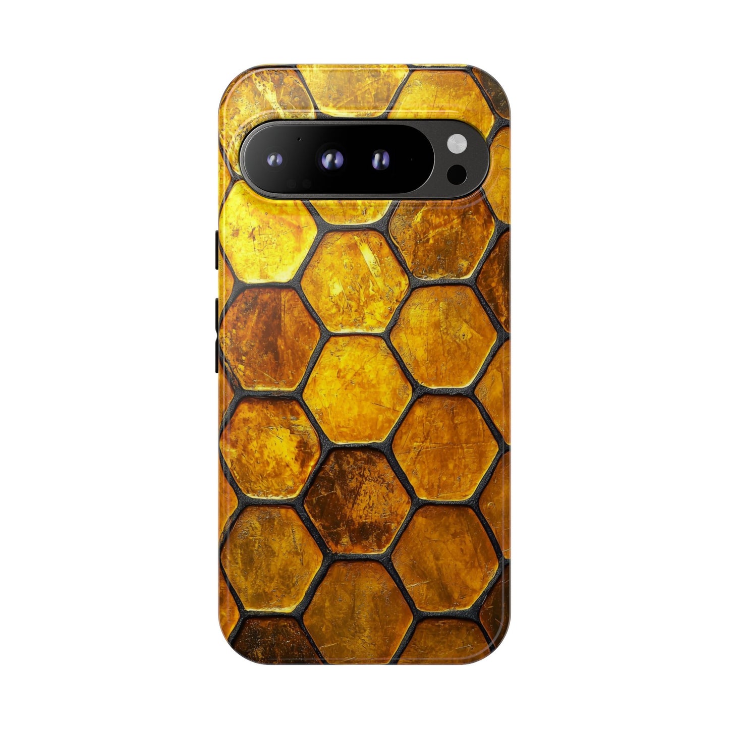 Golden Honeycomb Phone Case – iPhone, Google Pixel, Samsung