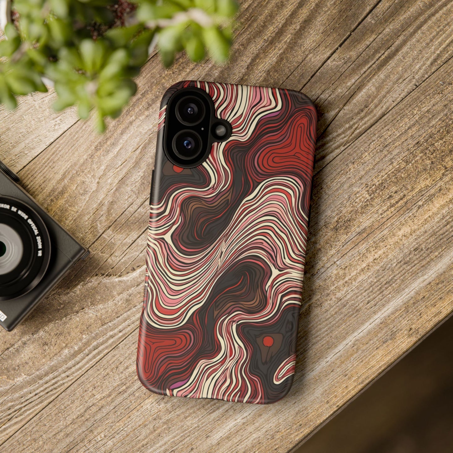 Abstract wavy illusion with swirling lines | Pattern Design